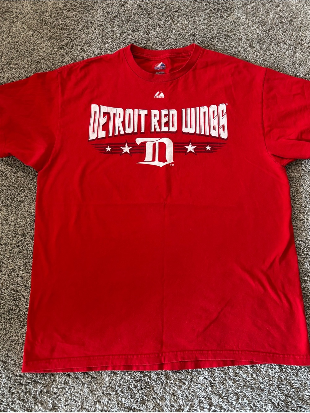Majestic Detroit Red Wings Legacy Red T-Shirt Men’s L NHL Hockey